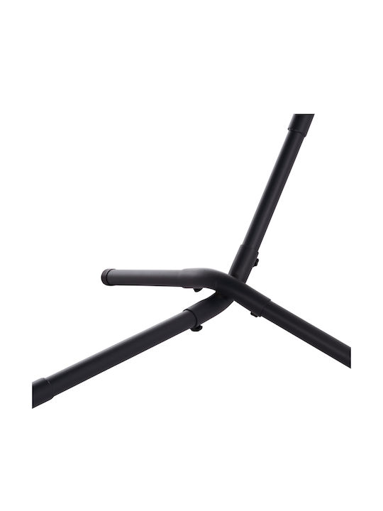 HomeMarkt Crave Single Hammock with Stand Gray 265x93cm