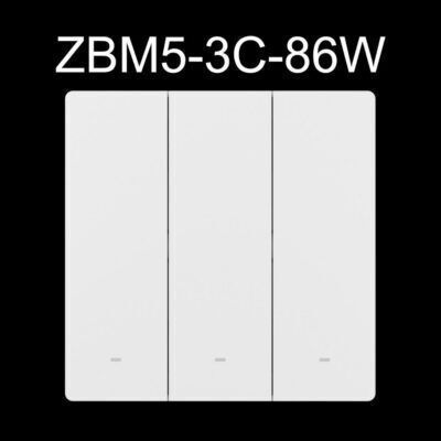 Sonoff Sonoff Elektrischer Wandtaster Berührungstaste Wi-Fi Dreifach mit Weißem Rahmen