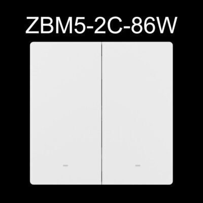 Sonoff Zbm52c86w Διακόπτης Τοίχου Wi-Fi Διπλός με Πλαίσιο Λευκός