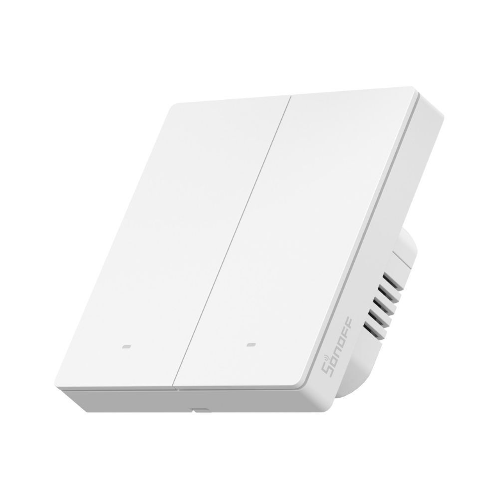 Sonoff Zbm52c86w Διακόπτης Τοίχου Wi-Fi Διπλός με Πλαίσιο Λευκός