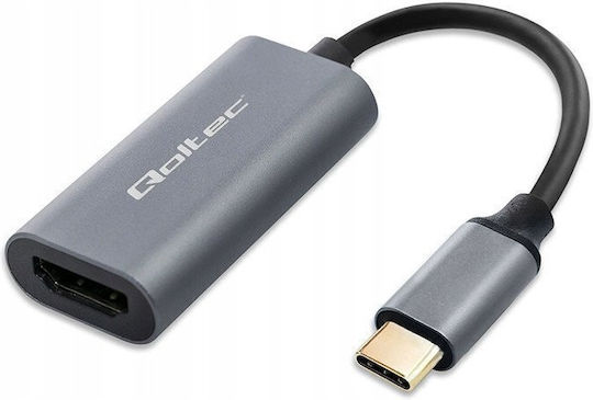 Qoltec 50331 Convertor USB-C Masculin în HDMI Feminin