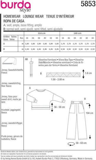 BurdaStyle Etichetă Textilă de Cusut