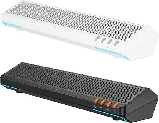 Hoco BS66 Ασύρματα Ηχεία Υπολογιστή 2.0 με Bluetooth και Ισχύ 6W σε Μαύρο Χρώμα