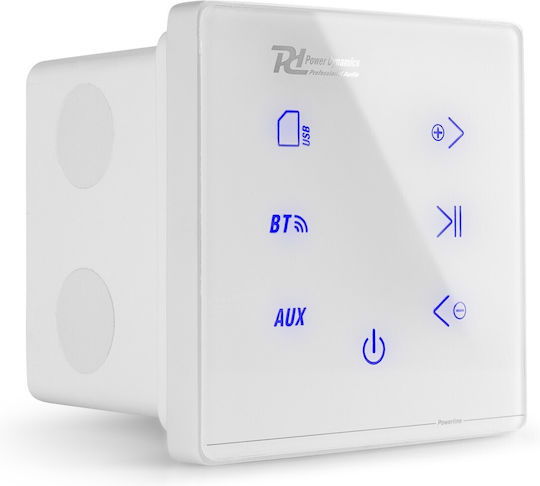 Powerline A50w Amplificator Încorporat De Perete 20w Rms Bluetooth Usb Sd Alb Power Dynamics