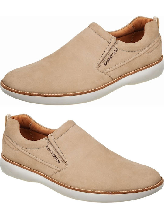 Leder Herren Slip-Ons Braun