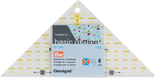 45-degree Triangular Ruler Sewing Patchwork Graphic Design Graduated In Inches Prym 611640
