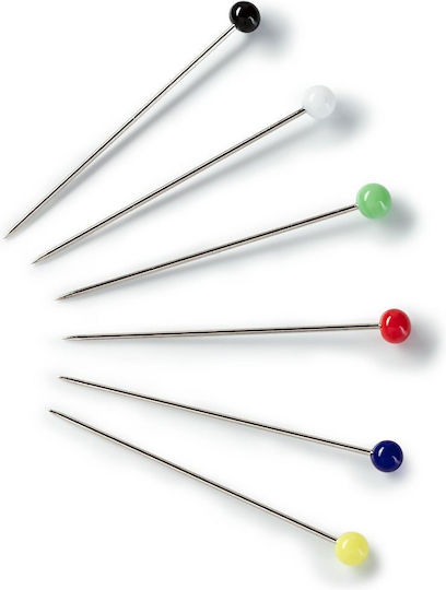 Ace Pins Glass Head Multicolor Size 9 Length 30 Mm Prym 029216