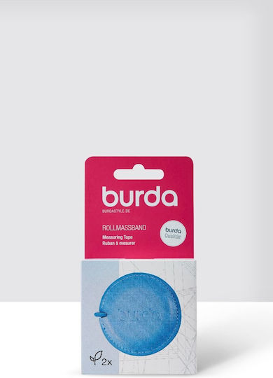 Light Blue Leather Measuring Tape Burda Style