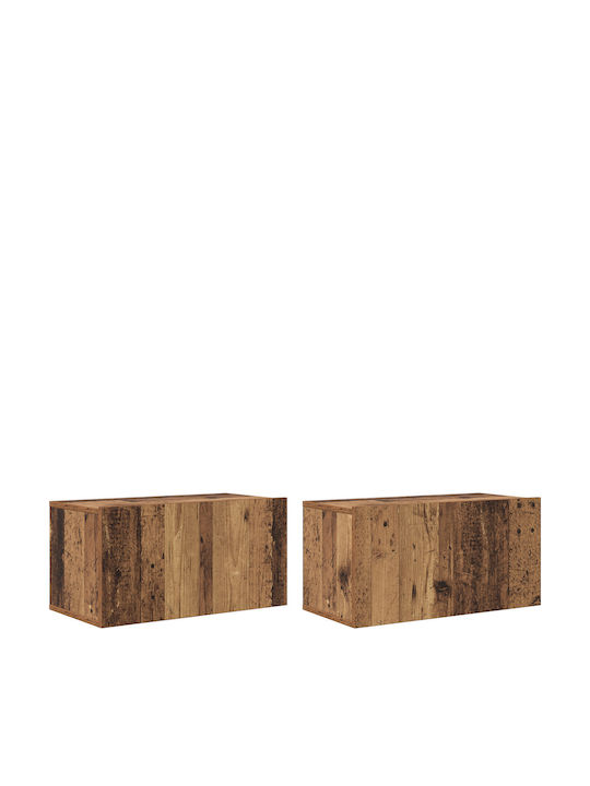 Living Room TV Unit Old Wood L60xW30xH30cm