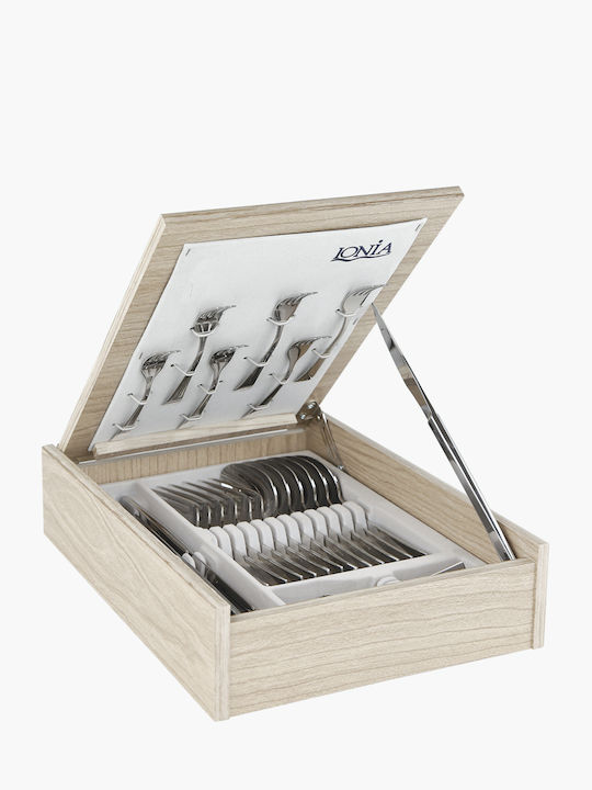 Ionia Moments Set de Tacâmuri Inoxidabil Argintiu 30buc