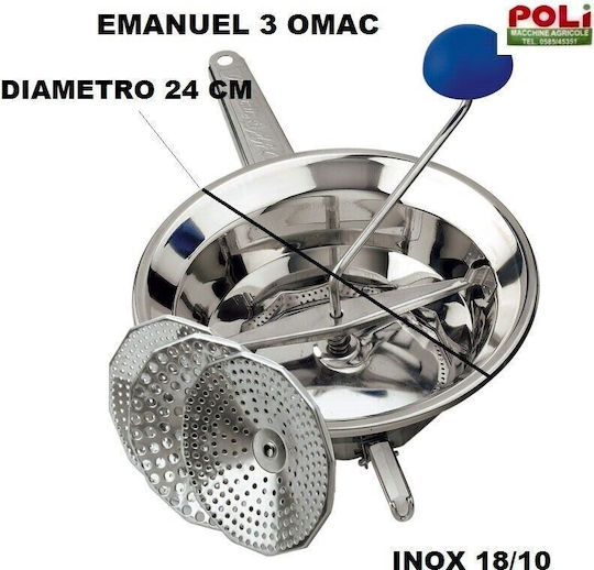 Max Home Emanuel Stainless Steel Passatutto Manual 6001024 8pcs