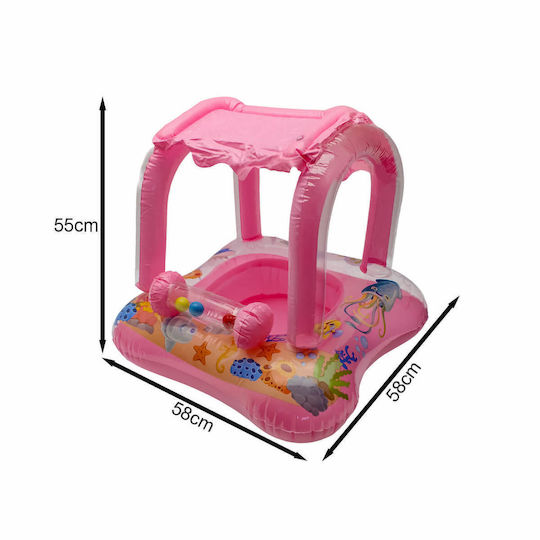 Kids Swim Trainers with Length 58cm and Pink Sunshade Baby