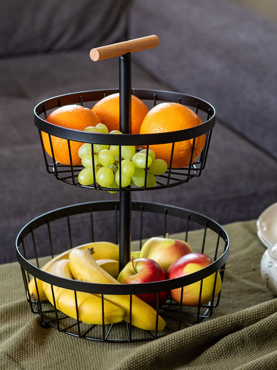 Brunbeste Obstschale Inox 2 Niveaus Bunt 29.5x29.5cm