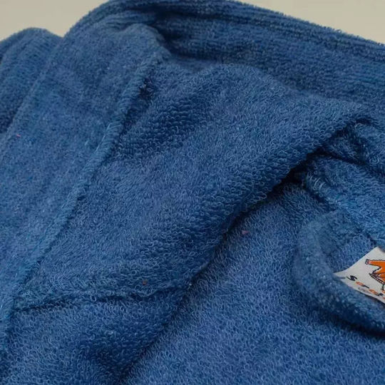 Serafino Παιδικό Μπουρνούζι Blue mit Kapuze