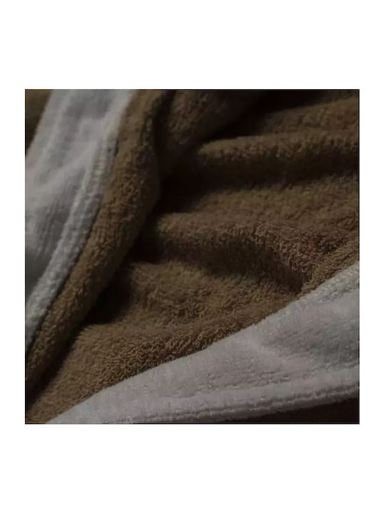 Serafino Kids Hooded Bathrobe Beige