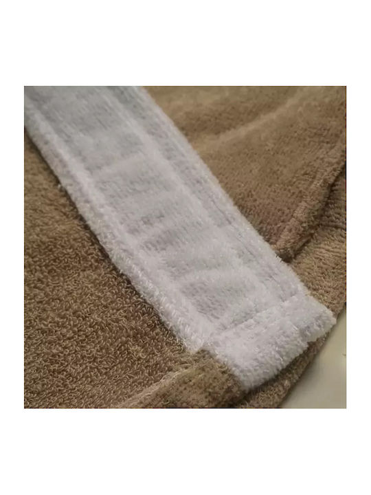 Serafino Kids Hooded Bathrobe Beige