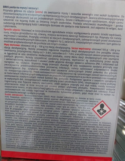 Bros Rodenticide in Paste Form 0.15kg