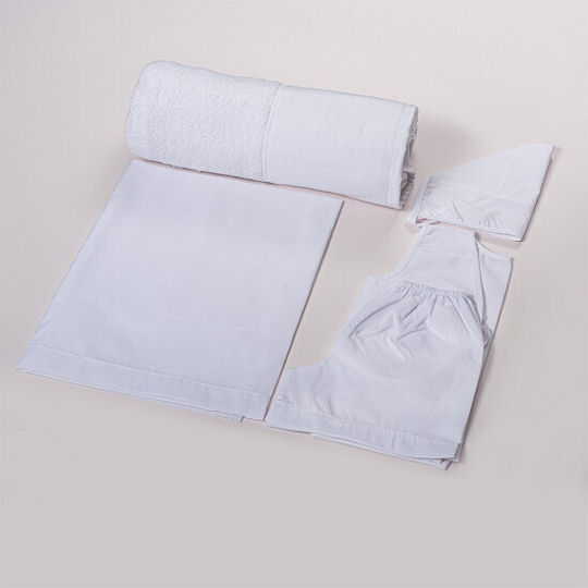 Nuova Vita Set Christening Oilcloths White 2 Pieces