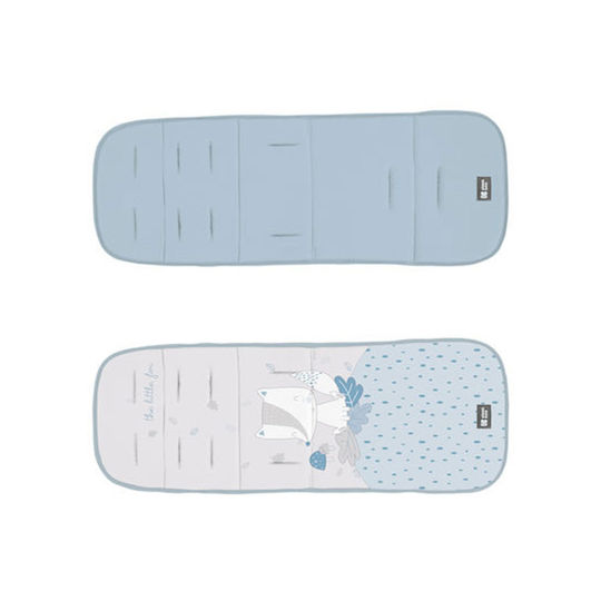 Kikka Boo Κάλυμμα Καροτσιού Little Fox Διπλής Όψης 82x32x1.5εκ. Γαλάζιο