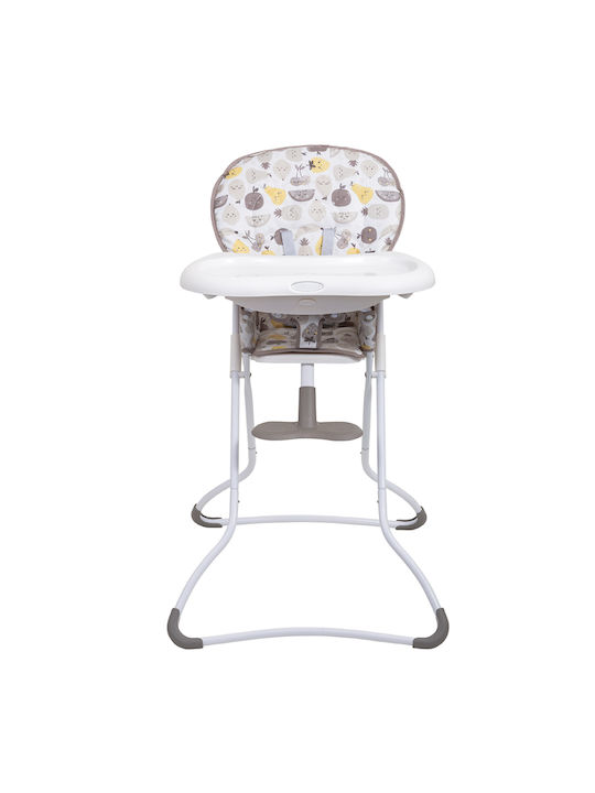 Graco Snack N' Stow Parade Scaun Înalt De Masă Bebe Pliabil Bej
