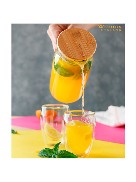 Wilmax Κανάτα Σερβιρίσματος Γυάλινη 1500ml