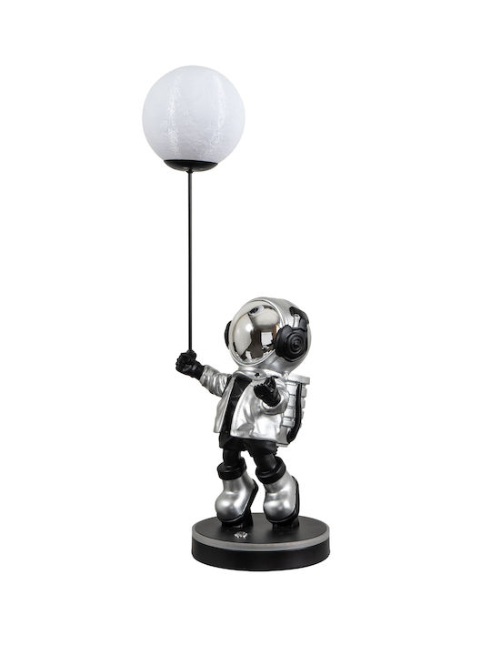 ARlight LED Kinder Nachttischlampe Silber 30x30x70εκ.