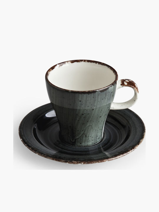Ionia Amnesia Tasse Kaffee aus Porzellan Gray 210ml