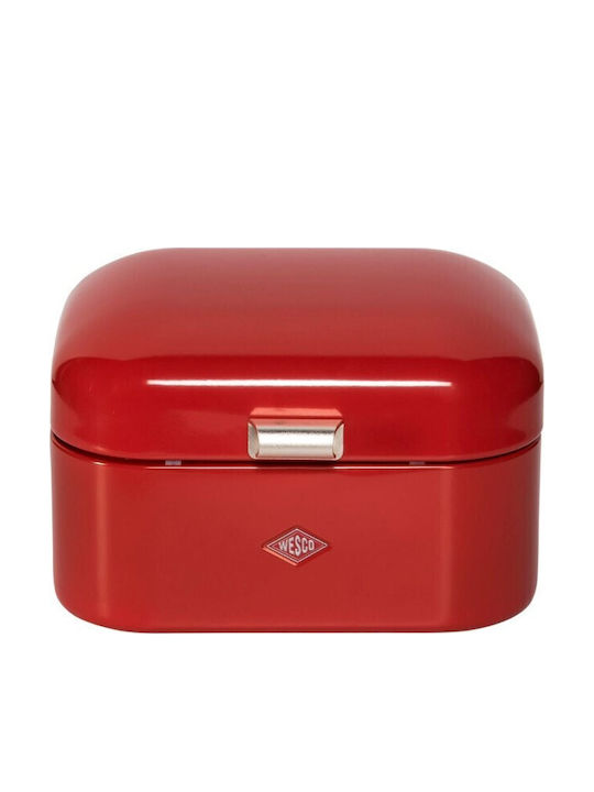Wesco Brotkasten Metallisch Rot 28x17x22cm