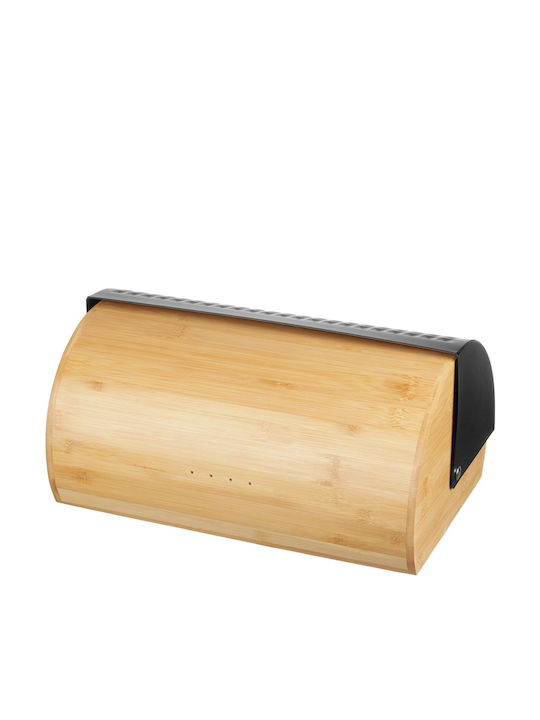 Bamboo Bread Box Bread Knife 2773 Black