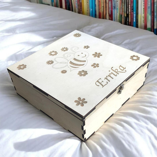 Strawberry 3D Handmade Memory Box made of Wood