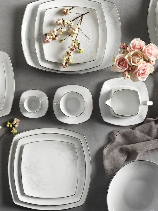 Ionia Rectangulars Porcelain Serving Platter Genesis White 36cm Ionia Rectangulars Porcelain Serving Platter Genesis White 36cm