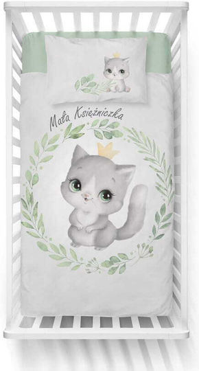 Detexpol Baby Bettbezug Set mit Kissenbezug Gray 100x135cm.