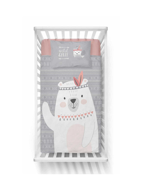 Detexpol Set Copertă de Pătuț cu Față de Pernă Teddy Be 100x135cm.