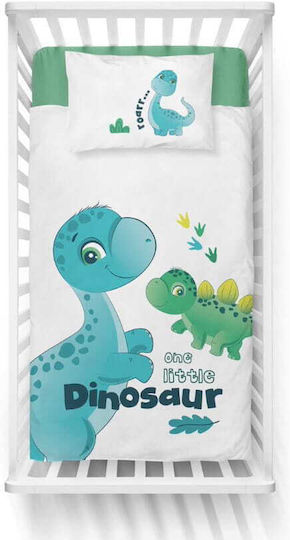 Detexpol Baby Bettbezug Set mit Kissenbezug Hellblau 90x120cm.