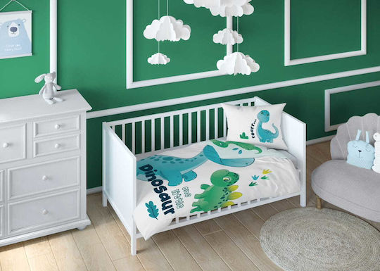 Detexpol Baby Bettbezug Set mit Kissenbezug Hellblau 90x120cm.