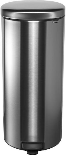 Brabantia Кошче NewIcon с педал за боклук от неръждаема стомана с педал сребристо 30л