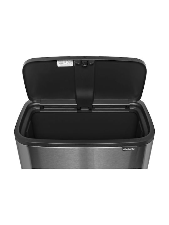Brabantia Bo Κάδος Απορριμμάτων από Ανοξείδωτο Ατσάλι Steel Matt 36lt