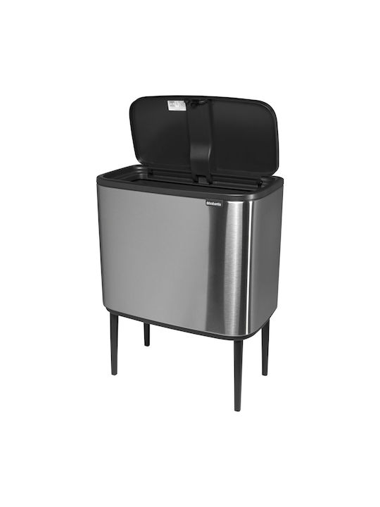 Brabantia Bo Κάδος Απορριμμάτων από Ανοξείδωτο Ατσάλι Steel Matt 36lt