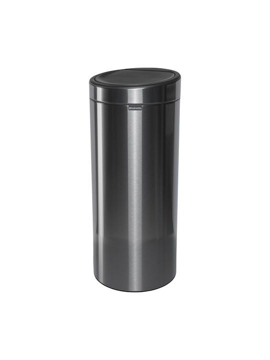 Brabantia Touch New Waste Bin Metallic Push Black 30L