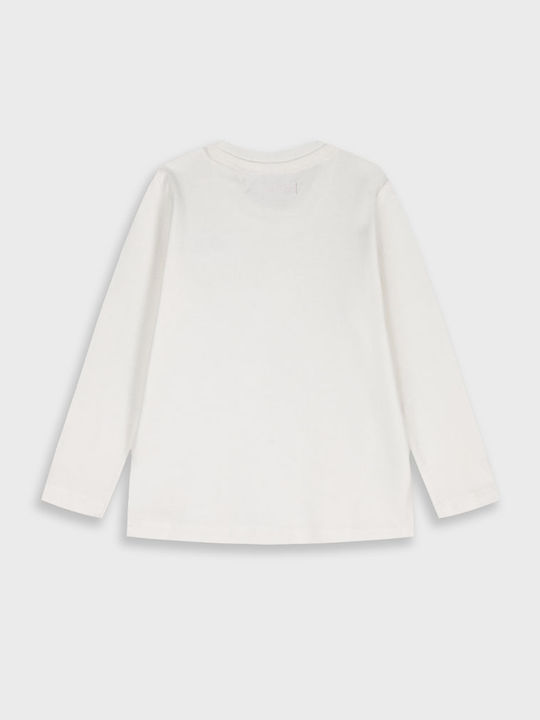 Kids Long-Sleeved Blouse Ecru