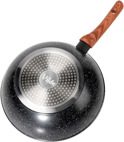 Vilde Non-Stick Wok with Granite Coating 28cm Black