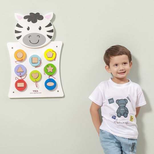 Wall Toy Match Shapes Zebra Beam