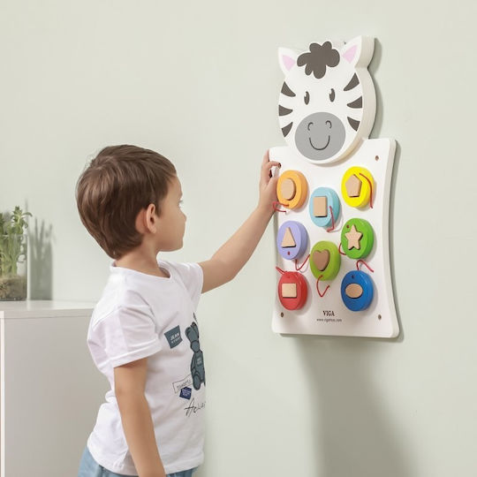 Wall Toy Match Shapes Zebra Beam