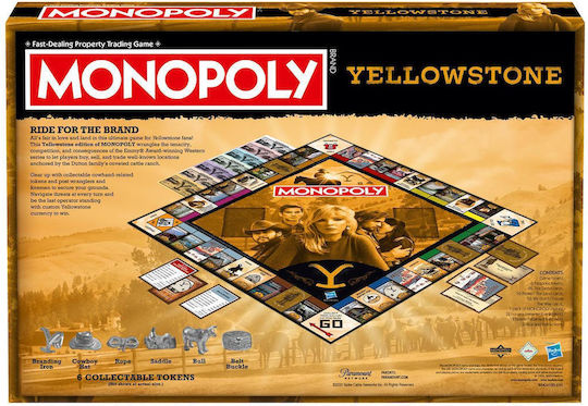 Επιτραπέζιο Παιχνίδι Monopoly: Yellowstone για 2-6 Παίκτες 16+ Ετών (EN) Winning Moves