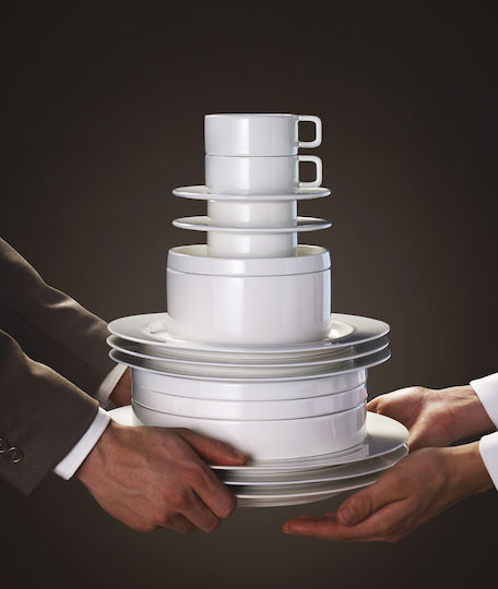 Rak Porcelain Teller Suppe aus Porzellan Weiß mit Durchmesser 23cm Rak Porcelain Teller Suppe aus Porzellan Weiß mit Durchmesser 23cm