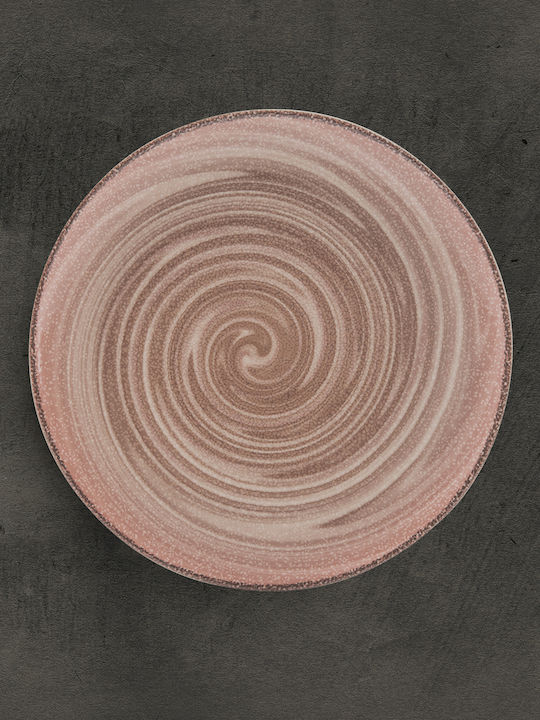 Rak Porcelain Чиния Плитко от Порцелан Розов с Диаметър 27см