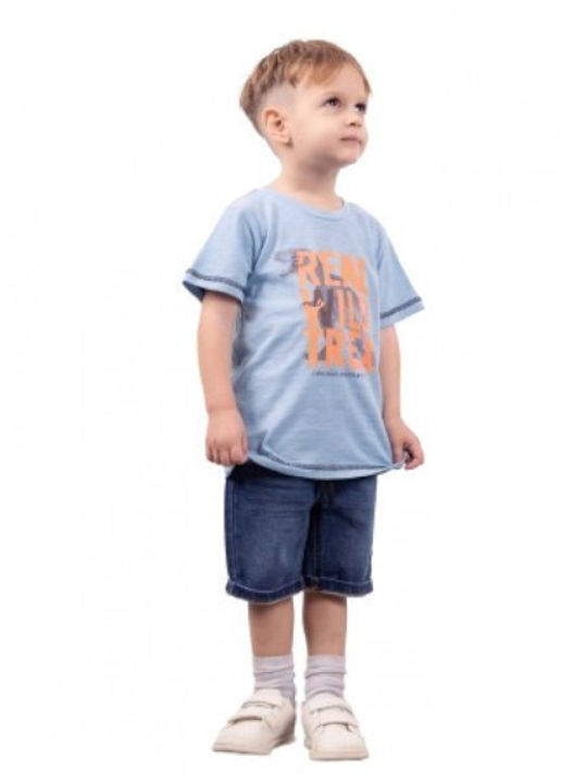 Kinder-Set mit Shorts Sommer 2Stück Light Blue