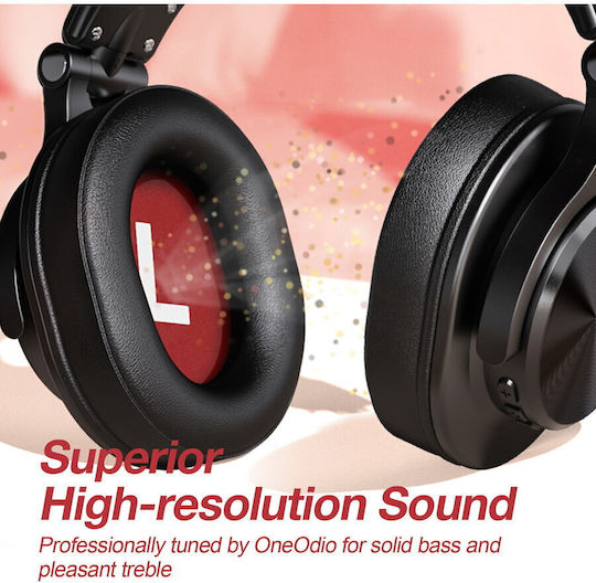 OneOdio A70 Безжични / Жични Over Ear Слушалки с 50 часа Работа Черни