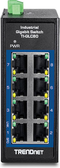 Trendnet TI-GLC80 Unmanaged L2 Switch με 8 Θύρες Gigabit (1Gbps) Ethernet