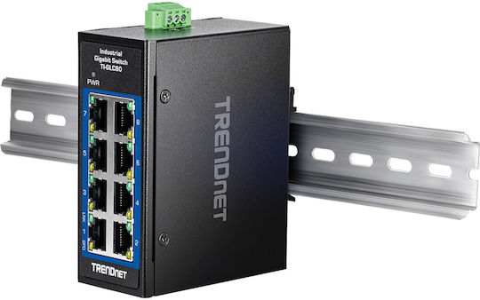 Trendnet TI-GLC80 Unmanaged L2 Switch με 8 Θύρες Gigabit (1Gbps) Ethernet